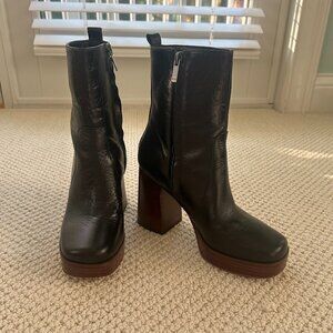 Marc Fisher Black Platform Bootie